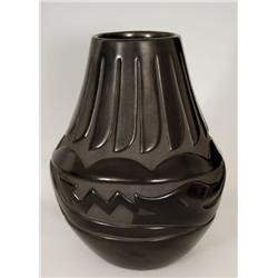 Santa Clara Blackware Vase.