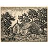Image 1 : Birger Sandzen. Linoleum cut print.