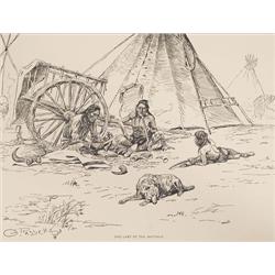 C.M. Russell Pen Sketches book.