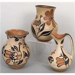 Three Santa Domingo Pots.