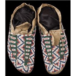 Lakota Fully Beaded Moccasins.