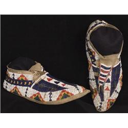 Northern Plains Fully Beaded Moccasins