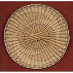 Four Hopi Tray or Plaque Baskets.