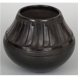 San Ildefonso Black on Black Pot.