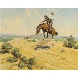 Ron Crooks. Oil on Board.