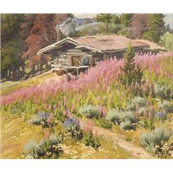 Conrad Schwiering. Oil on Board.