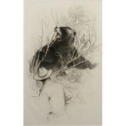 Herbert Buck Dunton.Charcoal Drawing. 
