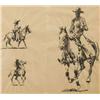 Image 1 : Edward Borein. Three Drybrush Drawings.
