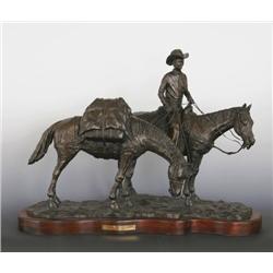 Truman Bolinger. Bronze Sculpture.