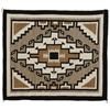 Image 1 : Navajo Weaving. Two Grey Hills Area
