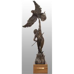 Truman Bolinger. Bronze Sculpture.