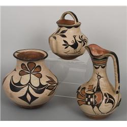 Three Santa Domingo Pots.