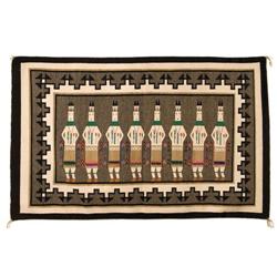 Navajo Weaving. Two Grey Hills Area