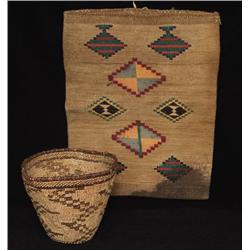 Nez Perce Corn Husk Bag Berry Basket.