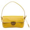 Image 2 : Prada Yellow Perforated Leather Shoulder Bag