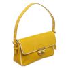 Image 3 : Prada Yellow Perforated Leather Shoulder Bag