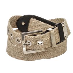 Dolce & Gabbana Tan Canvas and Leather Belt