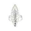 Image 2 : 0.50 ctw Diamond Ring - 14KT White Gold