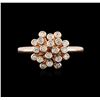 Image 2 : 14KT Rose Gold 0.26 ctw Diamond Ring