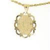 Image 6 : 14K Yellow & Rose Gold Guardian Angel God Prayer Pendant 18" Rope Chain Necklace