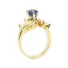 Image 4 : 1.38 ctw Blue Sapphire and Diamond Ring - 14KT Yellow Gold