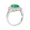 Image 4 : 2.74 ctw Emerald and Diamond Ring - 18KT White Gold