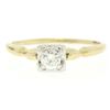 Image 3 : 14K Yellow & White Gold Illusion Prong Set 0.25 ctw Diamond Solitaire Ring