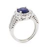 Image 4 : 2.27 ctw Sapphire and Diamond Ring - 18KT White Gold
