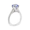 Image 4 : 3.06 ctw Sapphire and Diamond Ring - 14KT White Gold