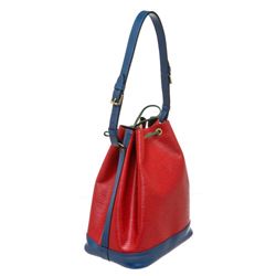 Louis Vuitton Red Blue Epi Leather Noe GM Drawstring Shoulder Bag