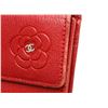 Image 5 : Chanel Red Leather Camelia CC Flap Long Wallet