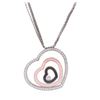 Image 2 : 1.20 ctw Diamond Pendant And Chain - 18KT White Gold