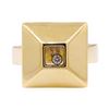 Image 2 : Chopard 0.05 ctw Happy Diamond Square Top Ring - 18KT Yellow Gold