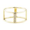 Image 2 : 0.10 ctw Diamond Ring - 14KT Yellow Gold