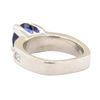 Image 3 : 3.01 ctw Blue Sapphire And Diamond Ring - Platinum