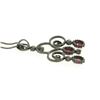 Image 4 : 18k Black Gold 4.39 ctw Rose Diamond & Blood Ruby Necklace