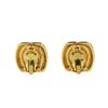 Image 7 : Chanel Gold Vintage Crystal Clip On Earrings