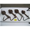 Image 1 : 4 ROLLER MEAT HOOKS