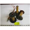 Image 1 : LOT OF WOODEN SPOOLS, ETC.