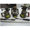 Image 1 : 2 TORCHES WITH IRONS & A SMALL BARN LANTERN