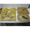 Image 1 : 5 CASTED PLAQUES WITH VARIOUS ANIMALS