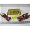 Image 1 : 2 NEW FIRE TRUCKS & A YUKON SKI VEHICLE PLATE