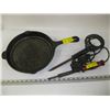 Image 1 : 2 ELECTRIC SOLDERING IRONS & CAST IRON FRYING PAN