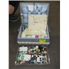 Image 1 : SEWING BASKET WITH ASSORTED CONTENTS