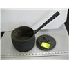 Image 1 : 6 PINT CAST IRON POT W/LID