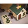 Image 1 : DOLL HOUSE W/FURNITURE WRAPPED IN 1951 NEWSPAPER