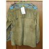 Image 2 : BEADED HAND-TANNED BUFFALO HIDE JACKET CIRCA 1880-1915