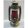 Image 1 : BEACON BARN LANTERN W/RED SHADE