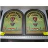 Image 1 : 2 WOODEN PICTURES OF HOT AIR BALLOONS