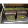Image 1 : BRASS 2-SEAT FIREPLACE FENDER